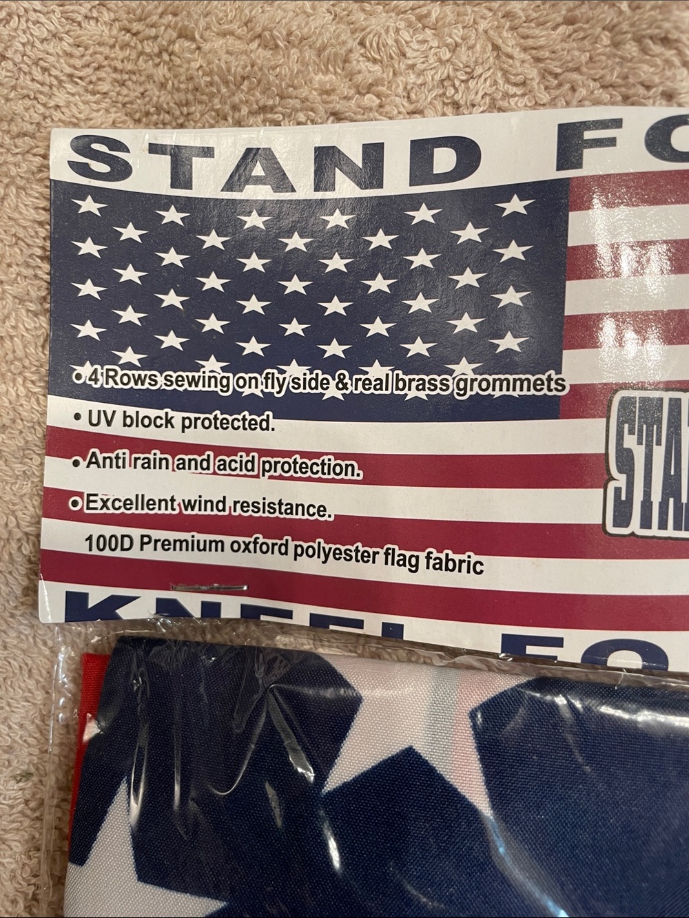 Source Unknown Red White and Blue 3'x5' American Flag - Picture 3 of 4